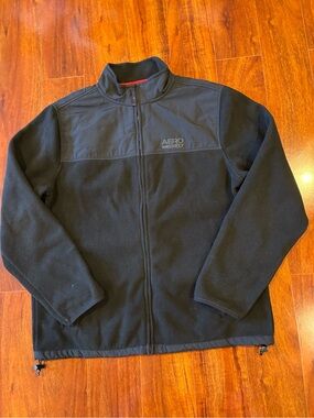 Aeropostale Men’s Black Lightweight Fleece Jacket - Full Zip